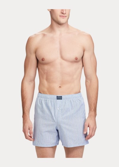 Men's Polo Ralph Lauren Striped Woven Boxers | 817539EVX